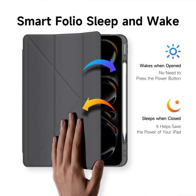 For iPad Pro 13 2025 / 2024 DUX DUCIS Magi Series Smart Leather Tablet Case