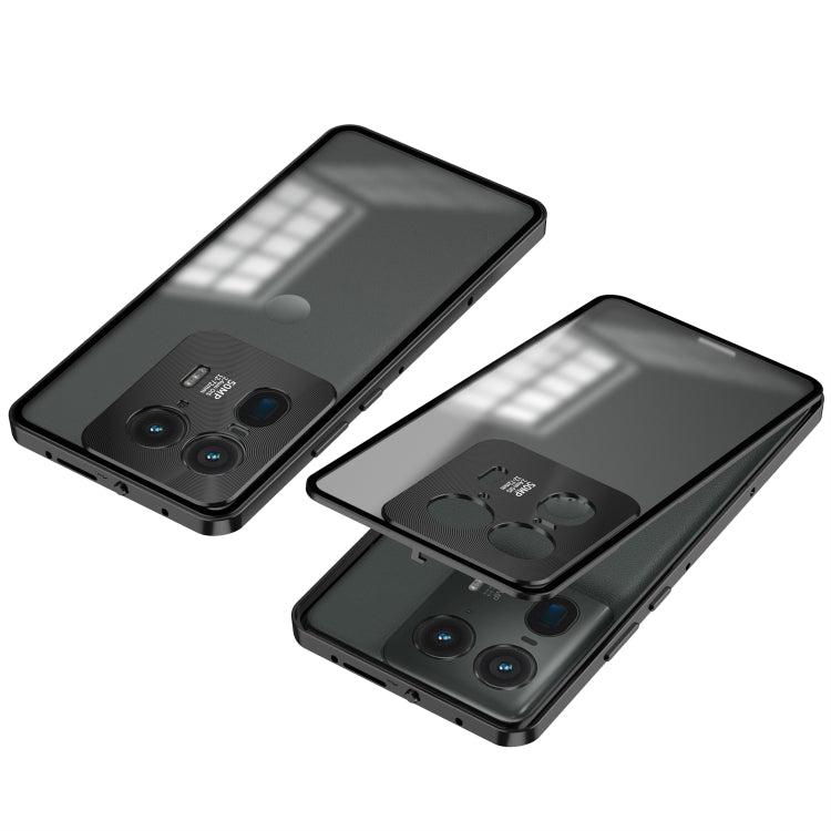 For Motorola Moto X50 Ultra Snap Buckle Metal Frame Frosted Phone Case