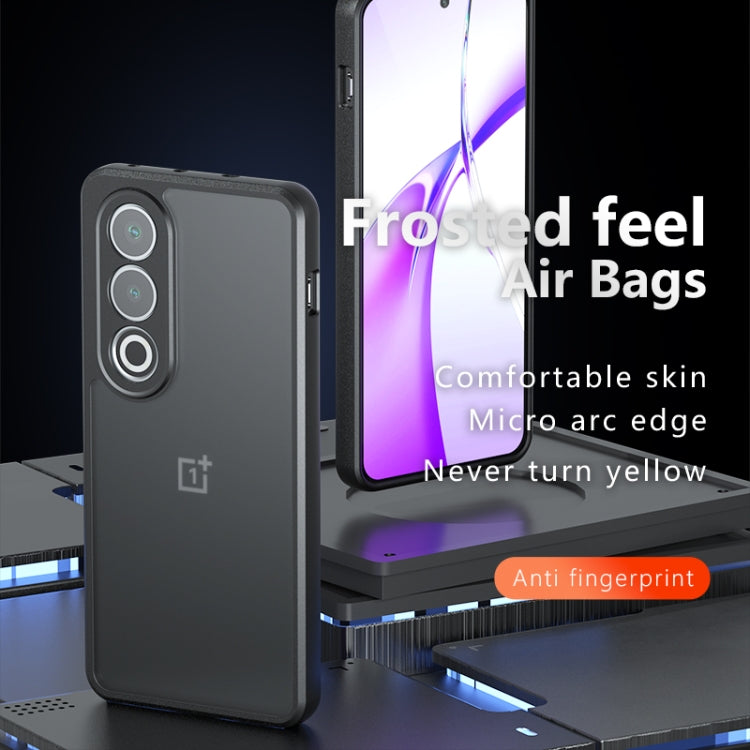 For OnePlus Ace 3V Armor Precise Hole PC Hybrid TPU Phone Case - Frosted Black