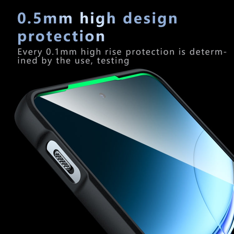 For OnePlus Nord 4 Armor Precise Hole PC Hybrid TPU Phone Case - Frosted Black
