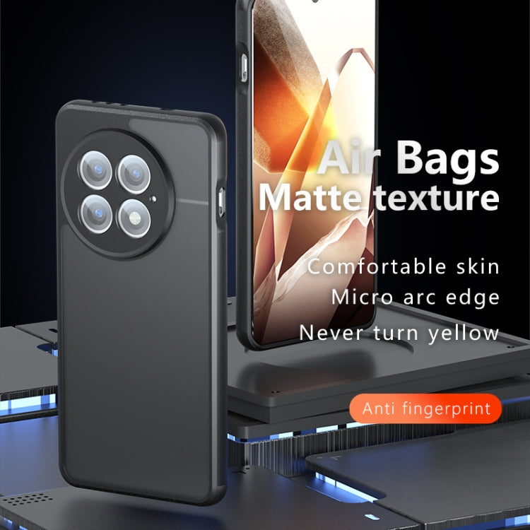 For OnePlus 13 Armor Precise Hole PC Hybrid TPU Phone Case - Frosted Black