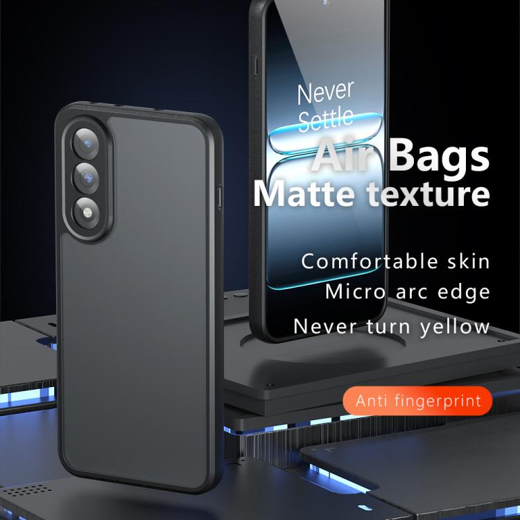For OnePlus Ace 5 Ultra / Nord 5 Armor Precise Hole PC Hybrid TPU Phone Case - Frosted Black