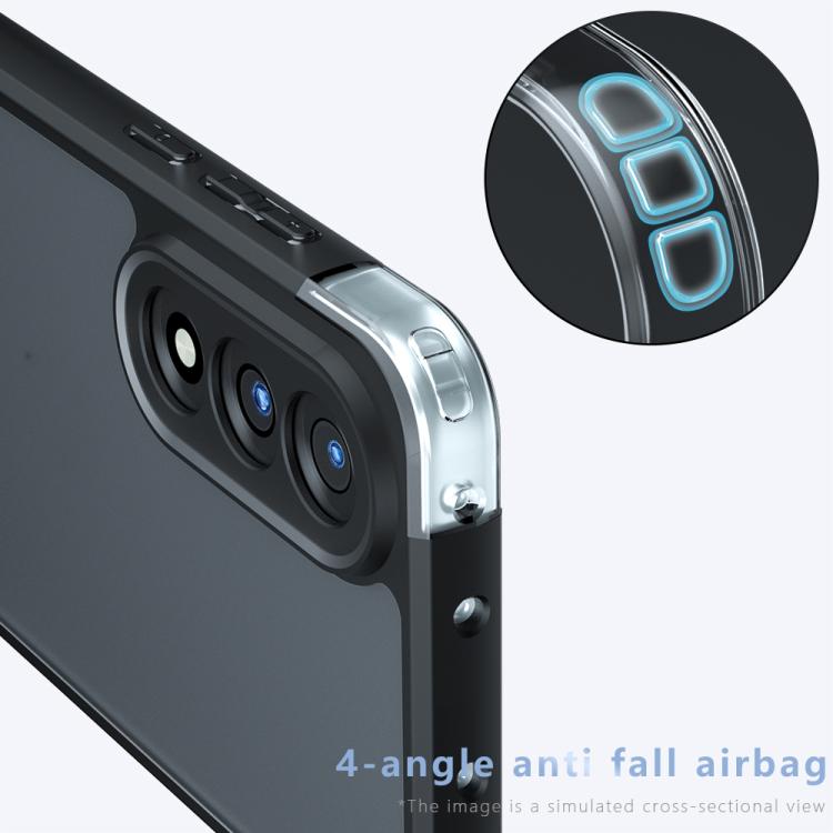 For OnePlus Ace 5 Ultra / Nord 5 Armor Precise Hole PC Hybrid TPU Phone Case - Frosted Black