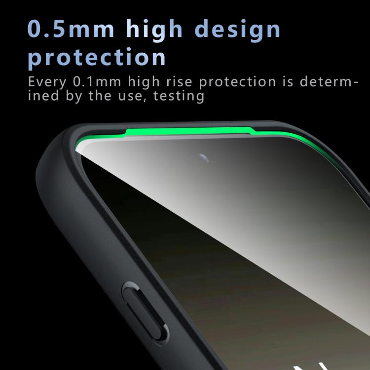 For OnePlus 15 Armor Precise Hole PC Hybrid TPU Phone Case - Frosted Black