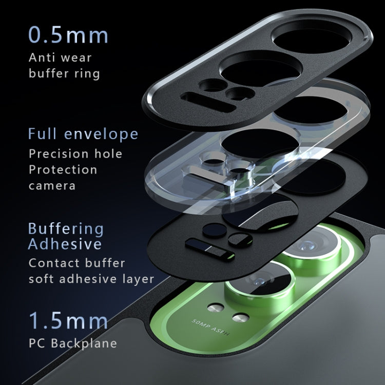 For OnePlus Nord CE4 Lite Armor Precise Hole PC Hybrid TPU Phone Case - Transparent