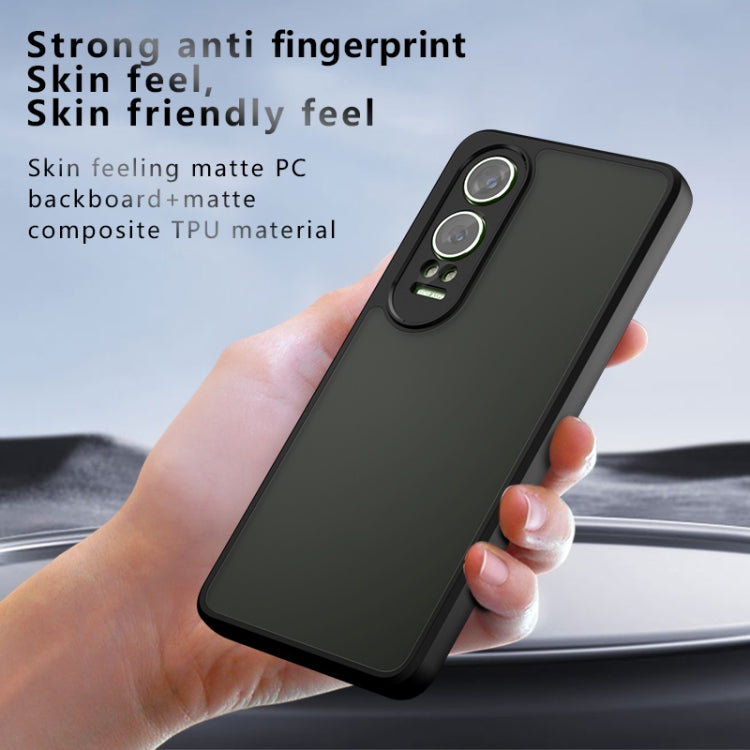 For OnePlus Nord CE4 Lite Armor Precise Hole PC Hybrid TPU Phone Case - Transparent