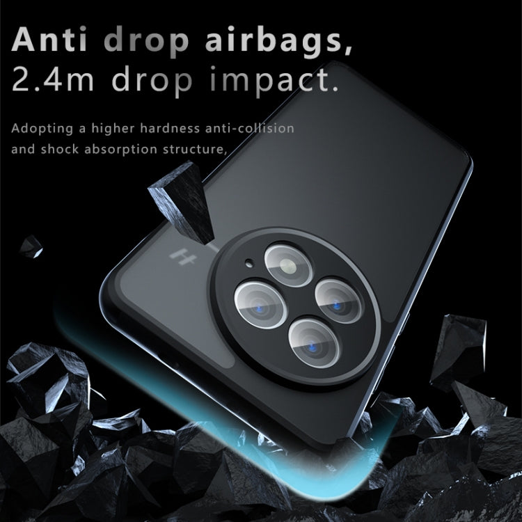 For OnePlus 13 Armor Precise Hole PC Hybrid TPU Phone Case - Transparent
