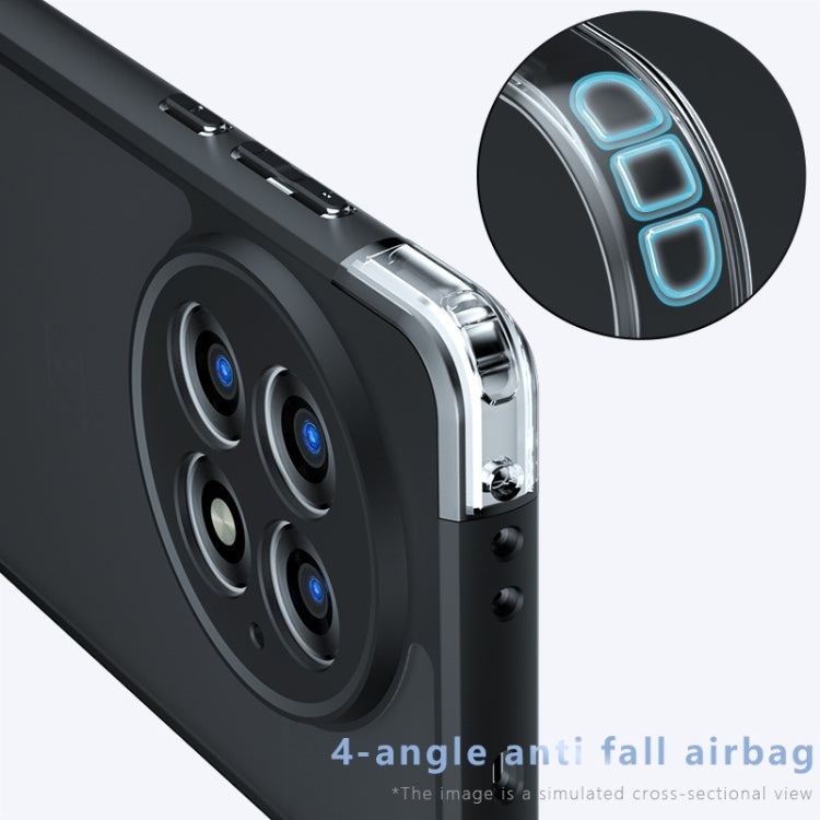 For OnePlus 13 Armor Precise Hole PC Hybrid TPU Phone Case - Transparent