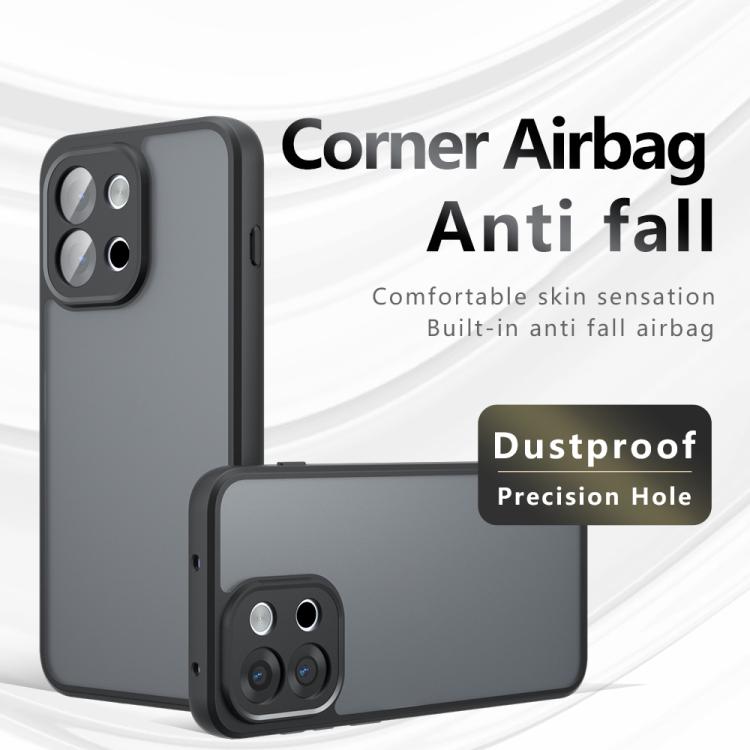 For OnePlus 13T Armor Precise Hole PC Hybrid TPU Phone Case - Transparent