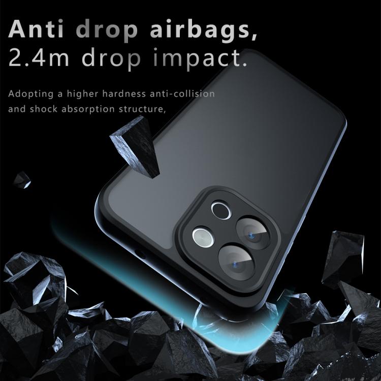 For OnePlus 13T Armor Precise Hole PC Hybrid TPU Phone Case - Transparent