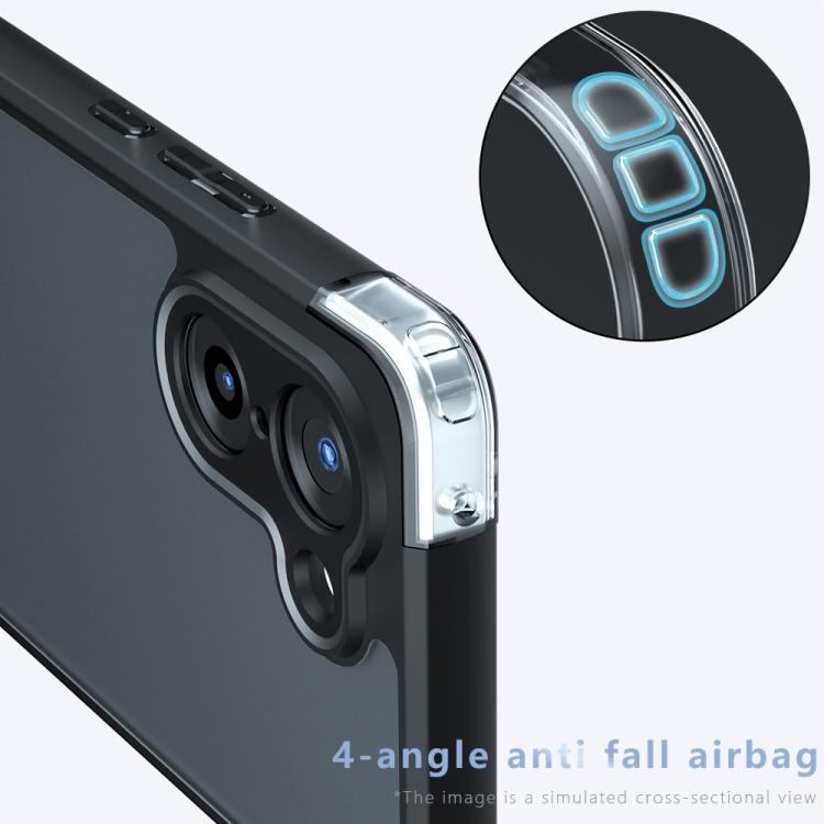 For OnePlus Ace 5 Racing / Nord CE5 Armor Precise Hole PC Hybrid TPU Phone Case - Transparent