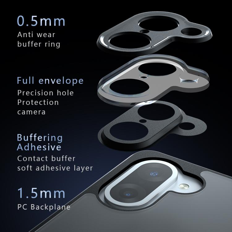 For OnePlus Ace 5 Racing / Nord CE5 Armor Precise Hole PC Hybrid TPU Phone Case - Transparent