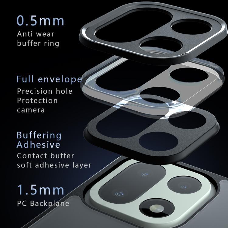 For OnePlus 15 Armor Precise Hole PC Hybrid TPU Phone Case - Transparent