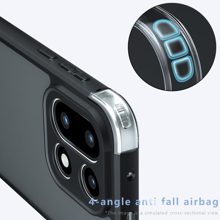 For OnePlus 15 Armor Precise Hole PC Hybrid TPU Phone Case - Transparent