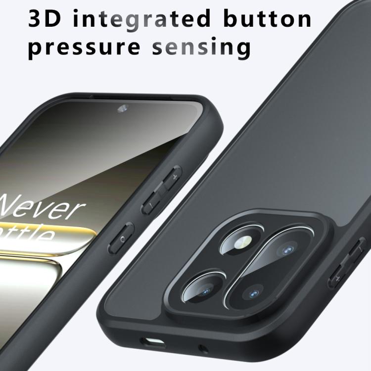 For OnePlus 15 Armor Precise Hole PC Hybrid TPU Phone Case - Transparent
