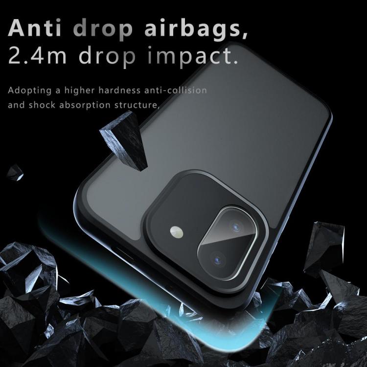 For OnePlus 15R Armor Precise Hole PC Hybrid TPU Phone Case - Transparent