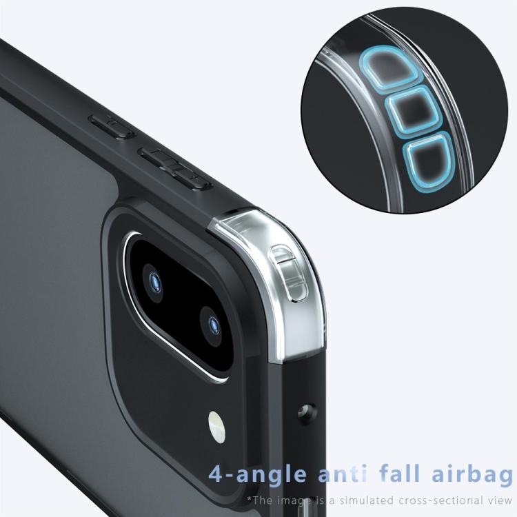 For OnePlus 15R Armor Precise Hole PC Hybrid TPU Phone Case - Transparent