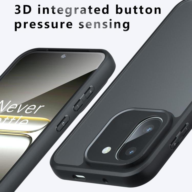 For OnePlus 15R Armor Precise Hole PC Hybrid TPU Phone Case - Transparent