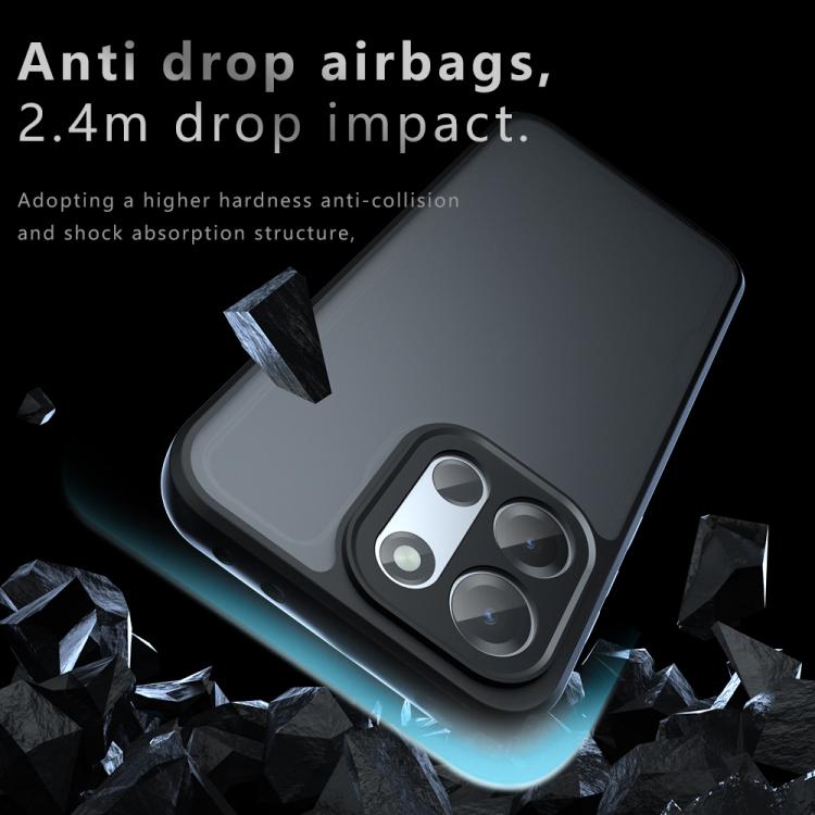 For OnePlus Turbo 6 / 6V Armor Precise Hole PC Hybrid TPU Phone Case - Transparent