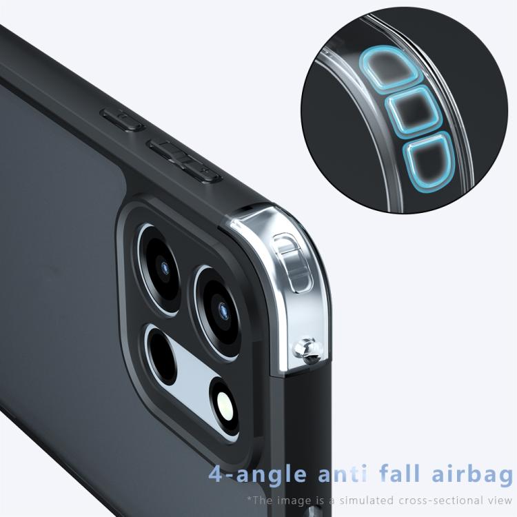 For OnePlus Turbo 6 / 6V Armor Precise Hole PC Hybrid TPU Phone Case - Transparent