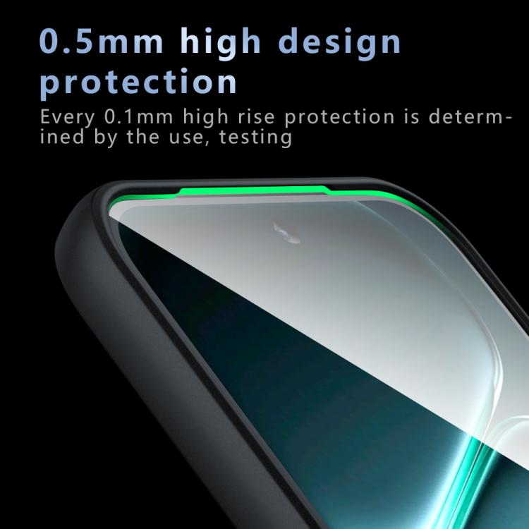For OnePlus Turbo 6 / 6V Armor Precise Hole PC Hybrid TPU Phone Case - Transparent