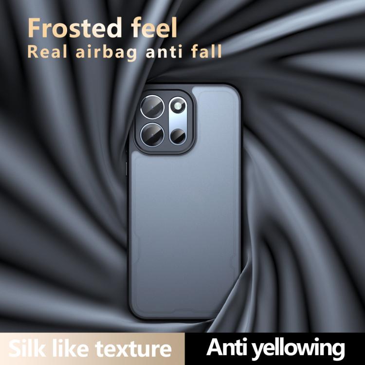 For OnePlus Turbo 6 / 6V Armor Precise Hole PC Hybrid TPU Phone Case - Transparent