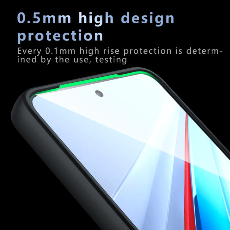 For vivo iQOO 13 Armor Big Pore PC Hybrid TPU Phone Case - Frosted Black