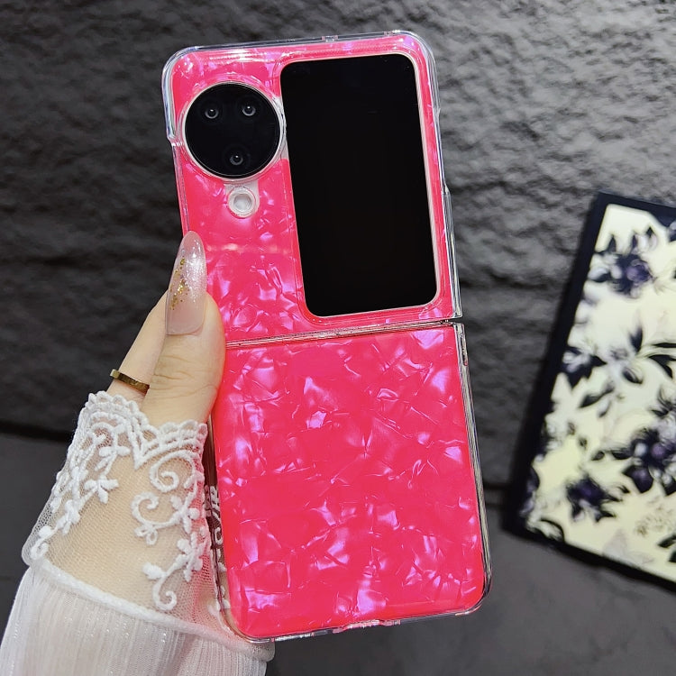 For OPPO Find N3 Flip Pearlescent Shell Texture Phone Case
