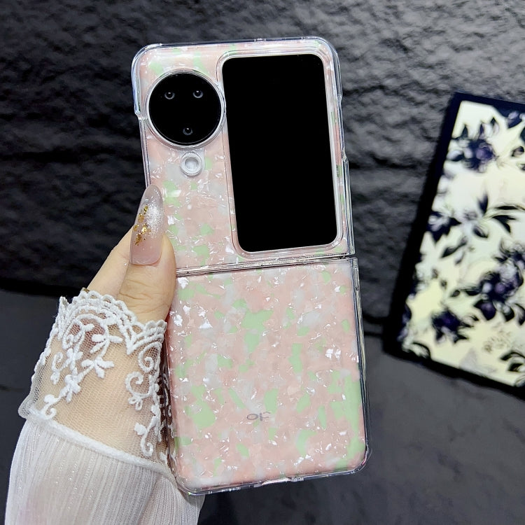 For OPPO Find N3 Flip Pearlescent Shell Texture Phone Case