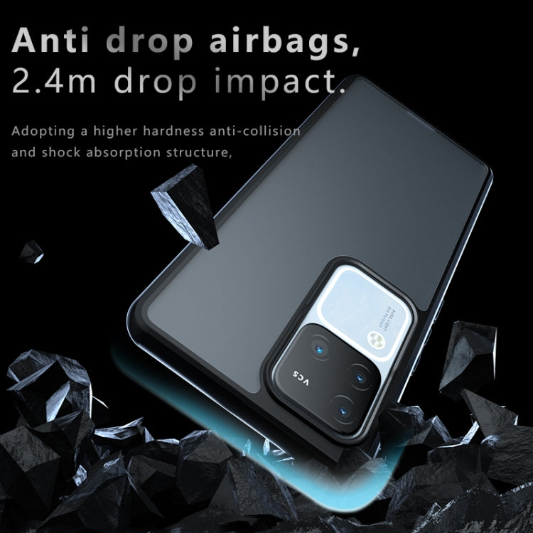 For vivo S18 Pro Armor Big Pore PC Hybrid TPU Phone Case - Transparent