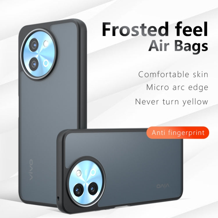 For vivo Y38 Global / T3x India Armor Big Pore PC Hybrid TPU Phone Case - Transparent