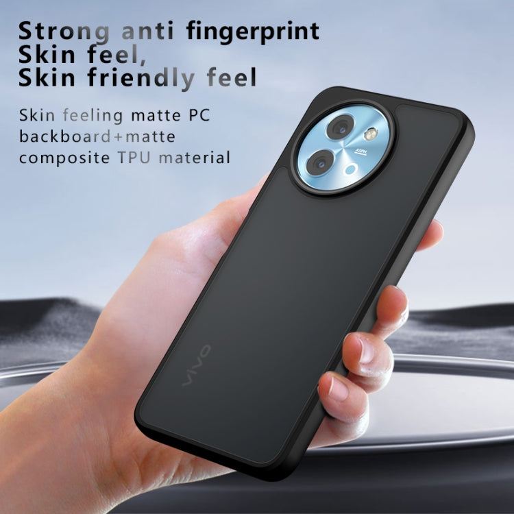 For vivo Y38 Global / T3x India Armor Big Pore PC Hybrid TPU Phone Case - Transparent