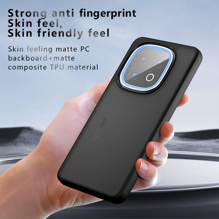 For vivo iQOO 13 Armor Big Pore PC Hybrid TPU Phone Case - Transparent