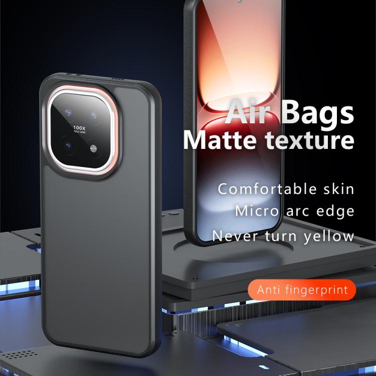 For vivo iQOO 15 Armor Big Pore PC Hybrid TPU Phone Case - Transparent