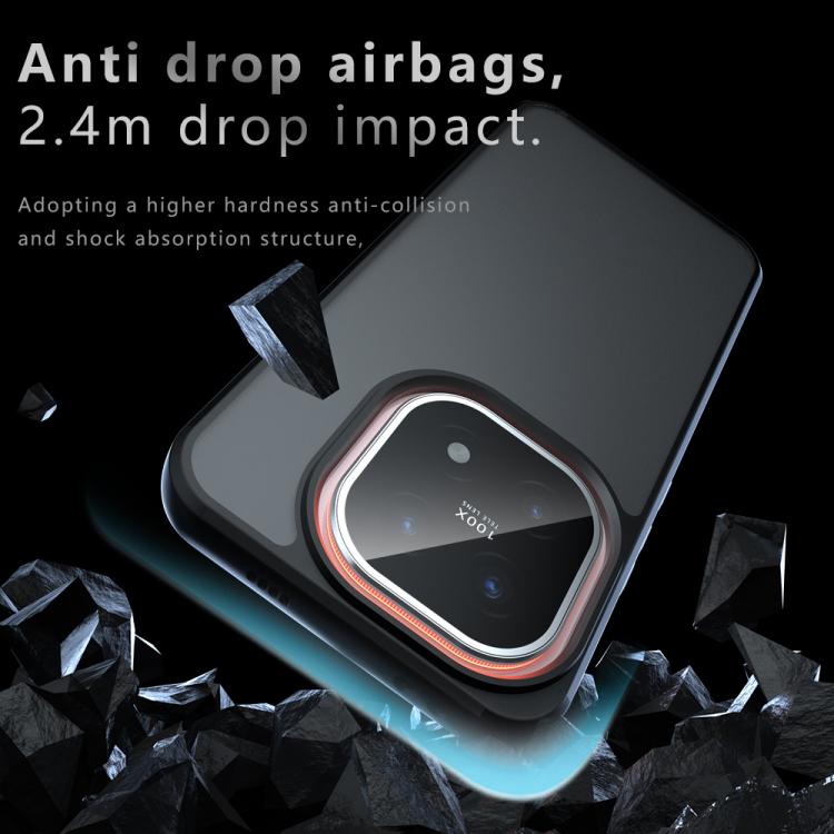 For vivo iQOO 15 Armor Big Pore PC Hybrid TPU Phone Case - Transparent