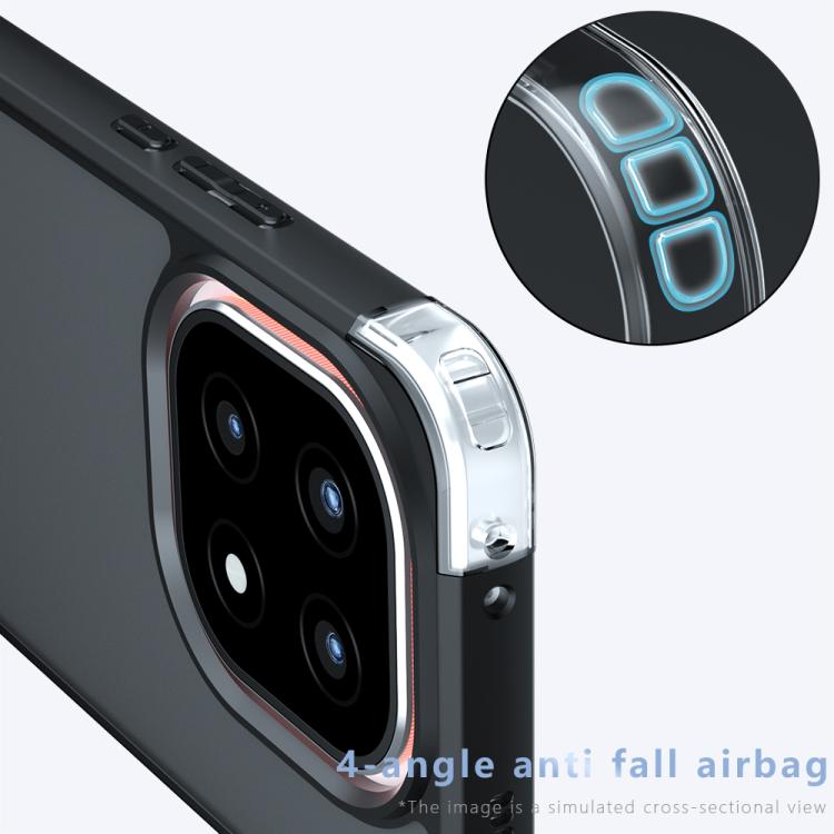 For vivo iQOO 15 Armor Big Pore PC Hybrid TPU Phone Case - Transparent
