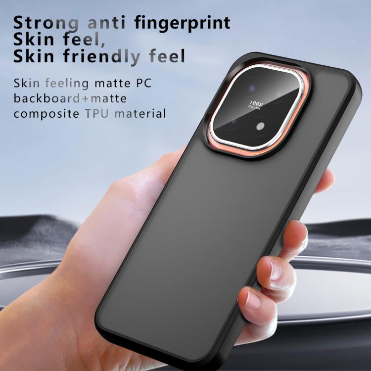For vivo iQOO 15 Armor Big Pore PC Hybrid TPU Phone Case - Transparent
