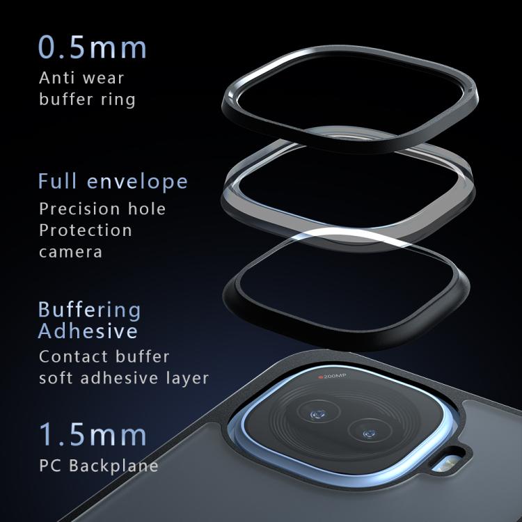 For vivo iQOO Z11 Turbo / 15R 5G Armor Big Pore PC Hybrid TPU Phone Case - Transparent