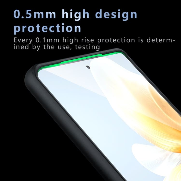 For vivo V30e Armor Precise Hole PC Hybrid TPU Phone Case - Frosted Black