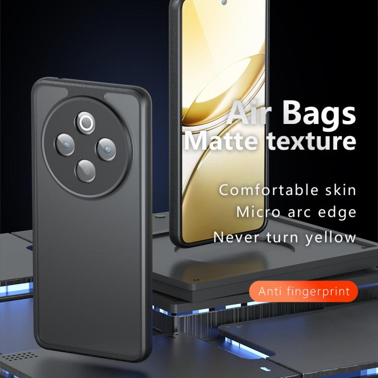 For vivo Y300 Pro Armor Precise Hole PC Hybrid TPU Phone Case - Frosted Black