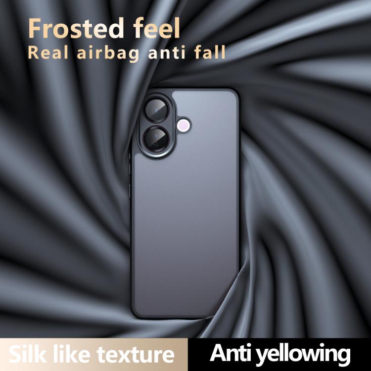 For vivo V60 Lite 4G / 5G Armor Precise Hole PC Hybrid TPU Phone Case - Frosted Black