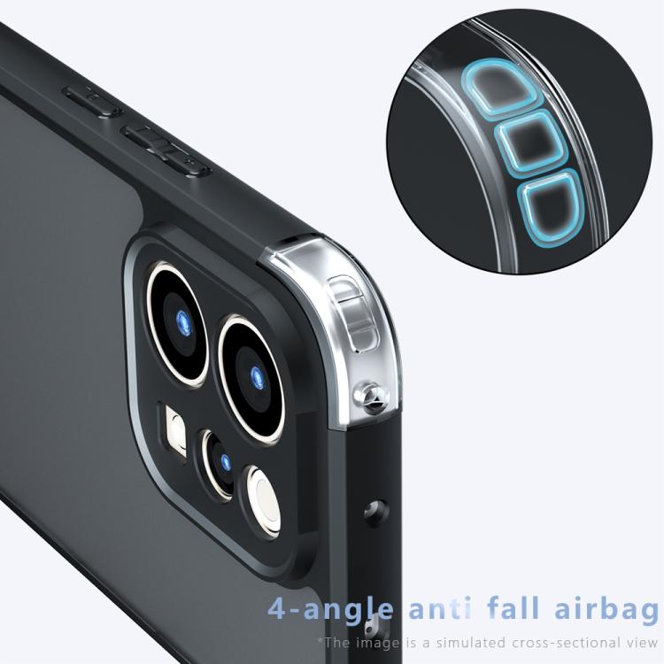 For vivo V70 / S50 5G Armor Precise Hole PC Hybrid TPU Phone Case - Frosted Black