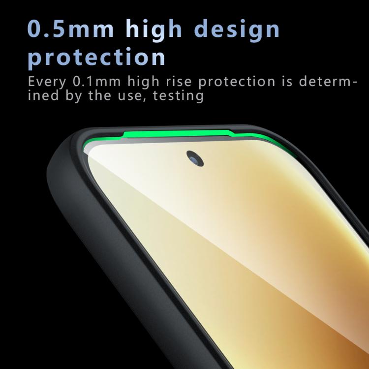 For vivo V70 / S50 5G Armor Precise Hole PC Hybrid TPU Phone Case - Frosted Black