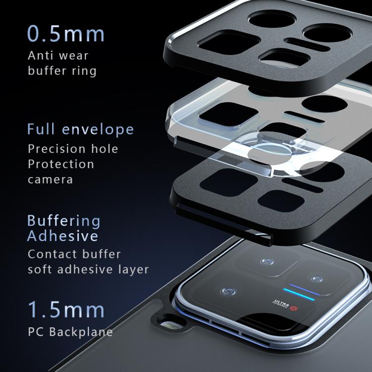 For vivo iQOO 15 Ultra Armor Precise Hole PC Hybrid TPU Phone Case - Frosted Black