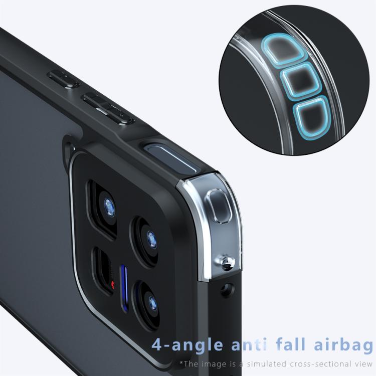 For vivo iQOO 15 Ultra Armor Precise Hole PC Hybrid TPU Phone Case - Frosted Black
