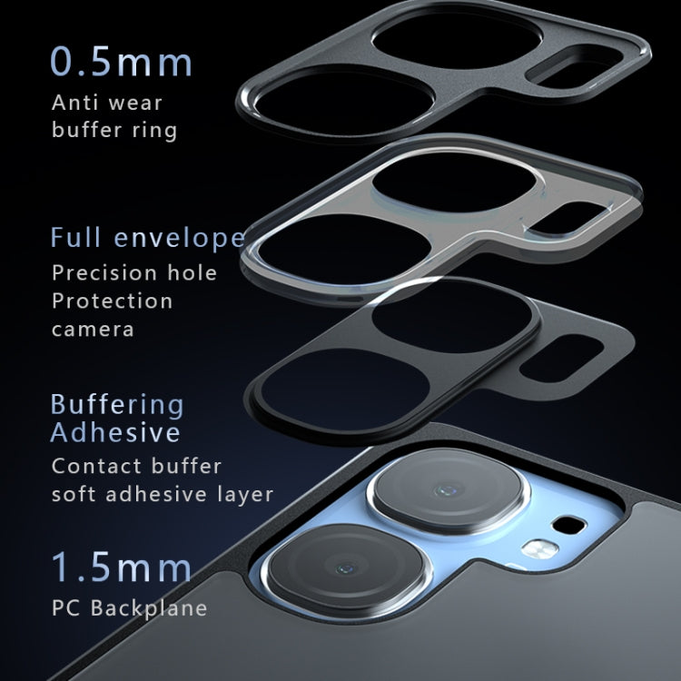 For vivo iQOO Neo9s Pro / Neo9 Armor Precise Hole PC Hybrid TPU Phone Case - Transparent