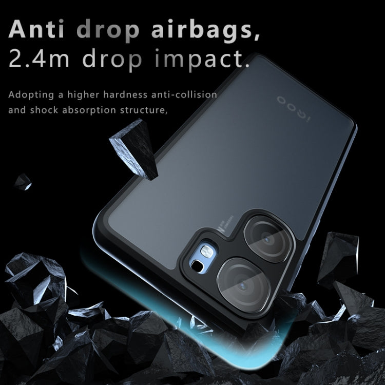 For vivo iQOO Neo9s Pro / Neo9 Armor Precise Hole PC Hybrid TPU Phone Case - Transparent
