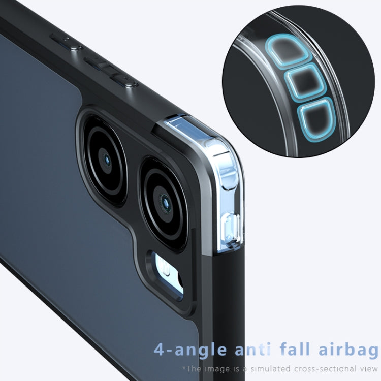 For vivo iQOO Neo9s Pro / Neo9 Armor Precise Hole PC Hybrid TPU Phone Case - Transparent