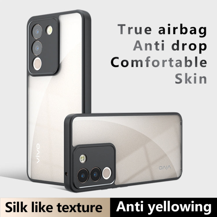 For vivo V29e 5G Armor Precise Hole PC Hybrid TPU Phone Case - Transparent