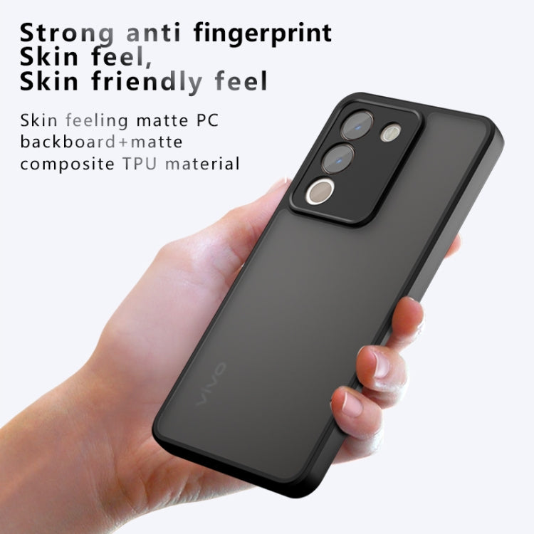 For vivo V29e 5G Armor Precise Hole PC Hybrid TPU Phone Case - Transparent
